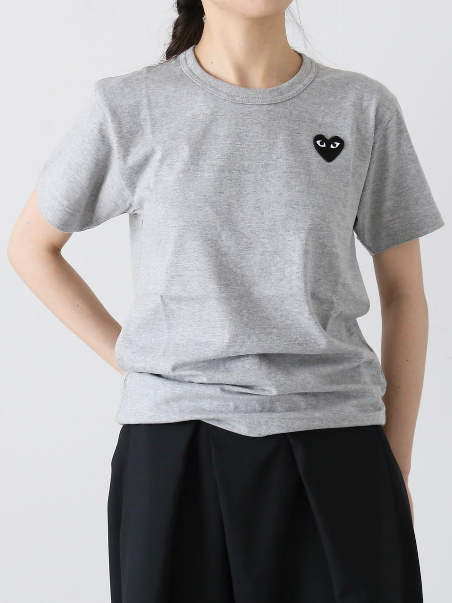 PLAY COMME des GARCONS Tシャツ(グレー×ブラック) [AX-T076-051] – CREER