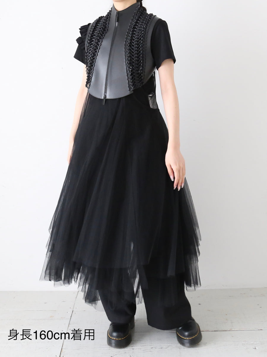 noir kei ninomiya 合成ボンディングベスト [3M-V001-051] – CREER