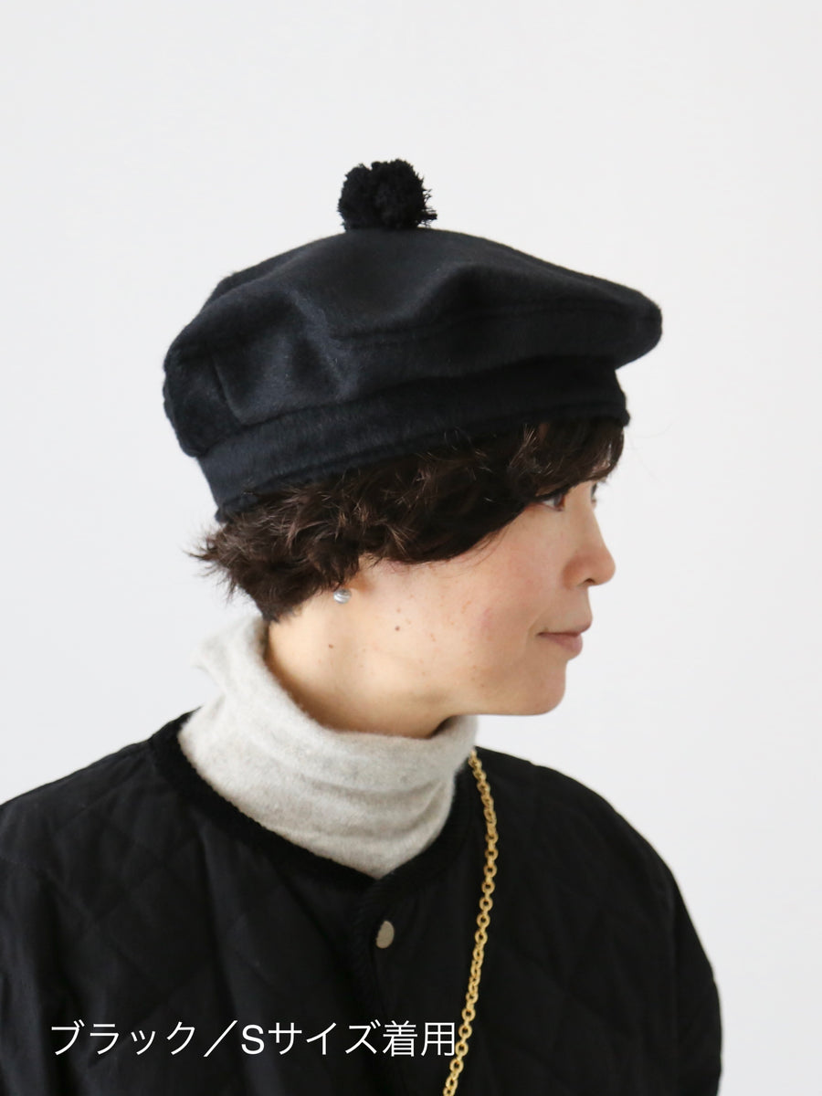 R&D.M.Co- ANGOLA BERET（navy） 数量限定!特売 - 帽子