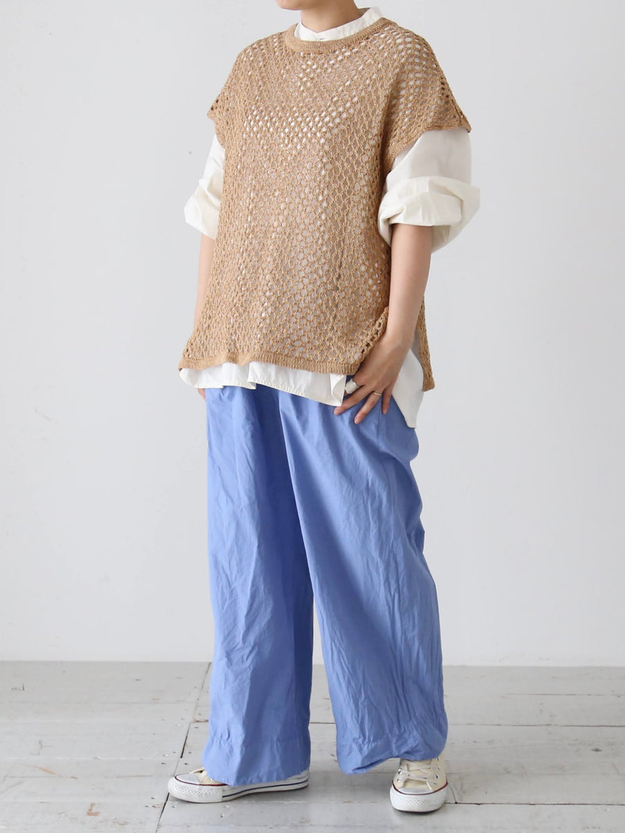 enrica 透かし編みフレンチスリーブ [knit103] – CREER