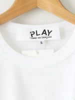 画像をギャラリービューアに読み込む, PLAY COMME des GARCONS ロングスリーブTシャツ(ホワイト×レッド) [AX-T118-051]
