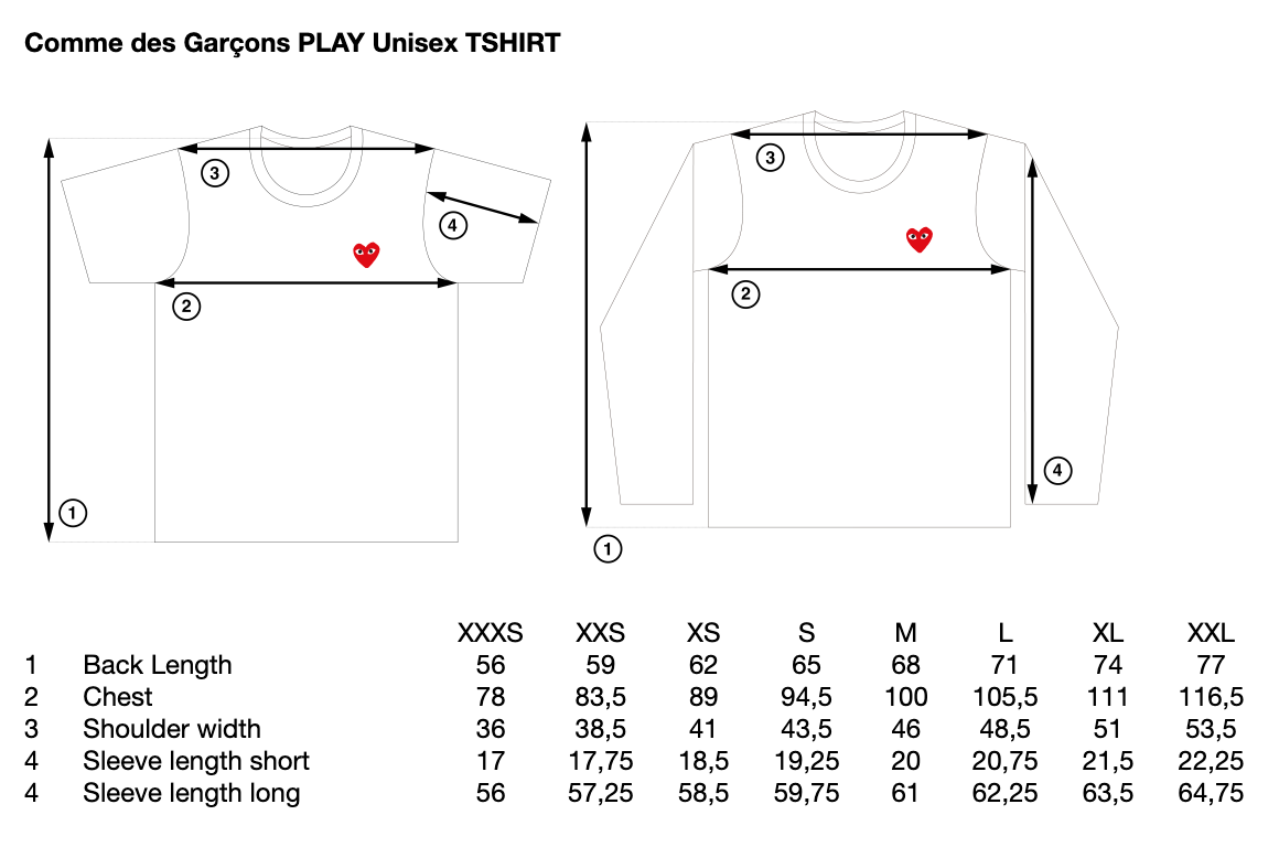 PLAY COMME des GARCONS ロングスリーブTシャツ(グレー×ブラック) [AX-T122-051]