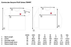 PLAY COMME des GARCONS ロングスリーブTシャツ(ブラック×レッド) [AX-T118-051]