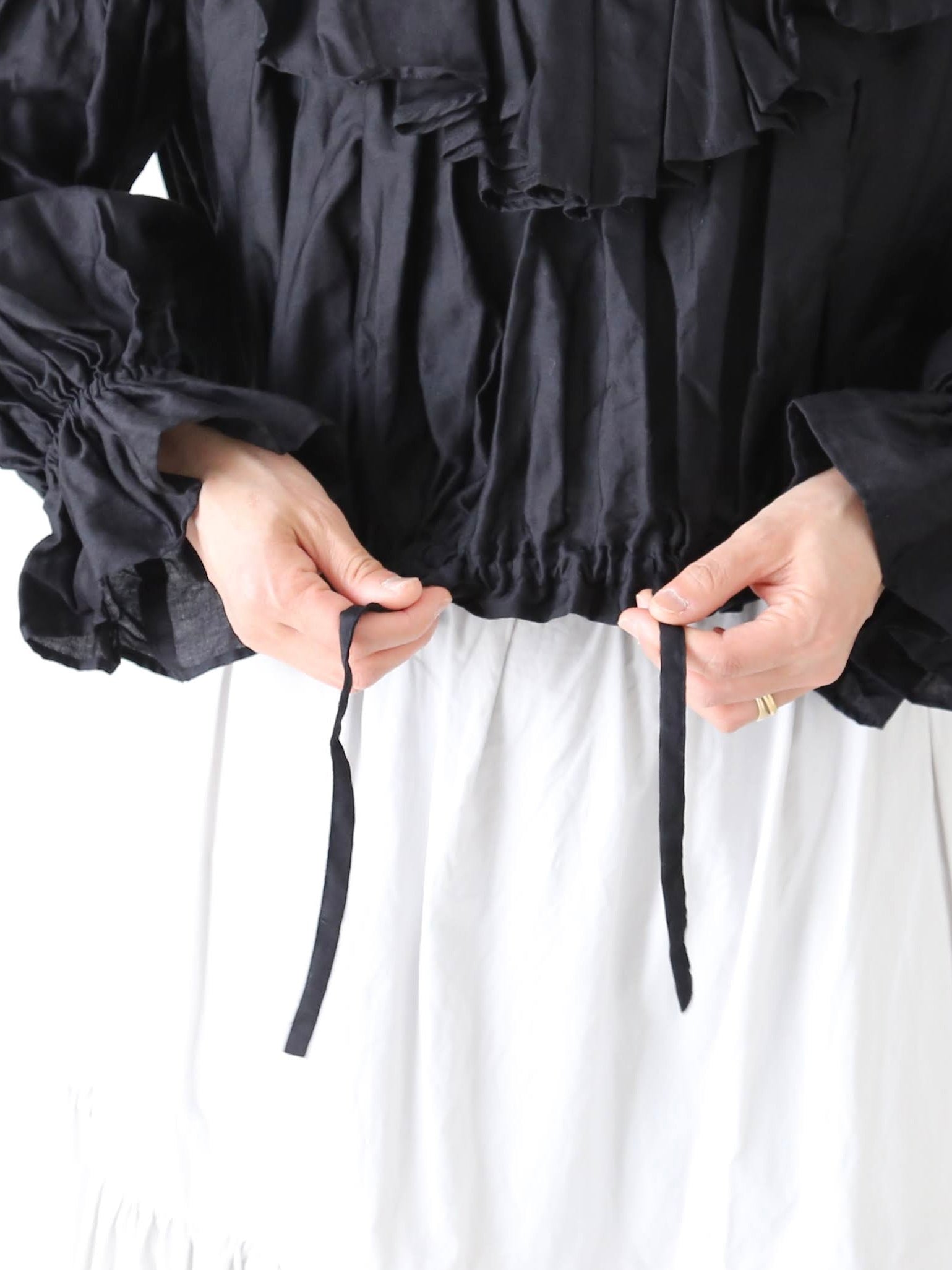 enrica コットンフリルブラウス [BLOUSE141]
