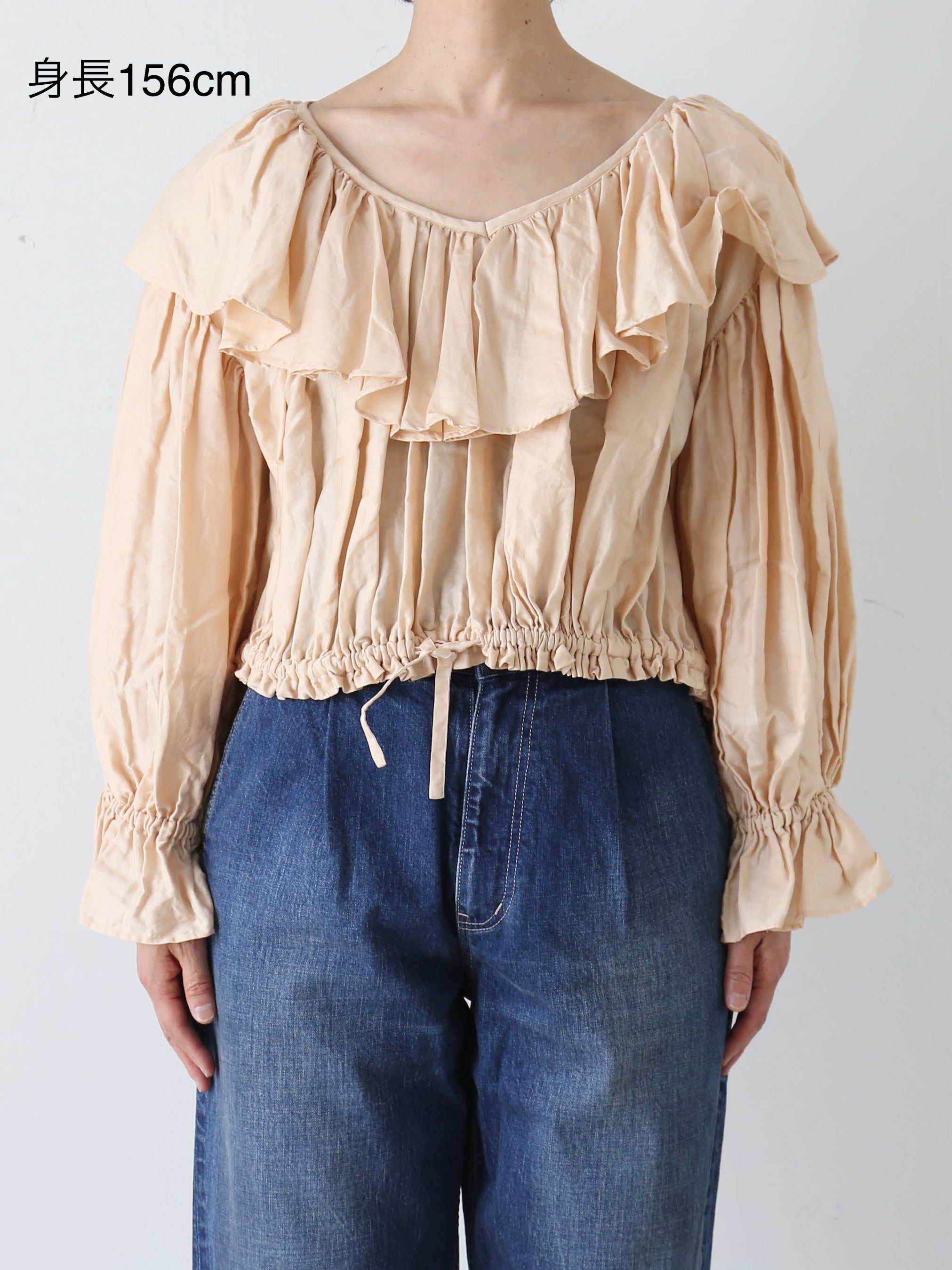 enrica コットンフリルブラウス [BLOUSE141]