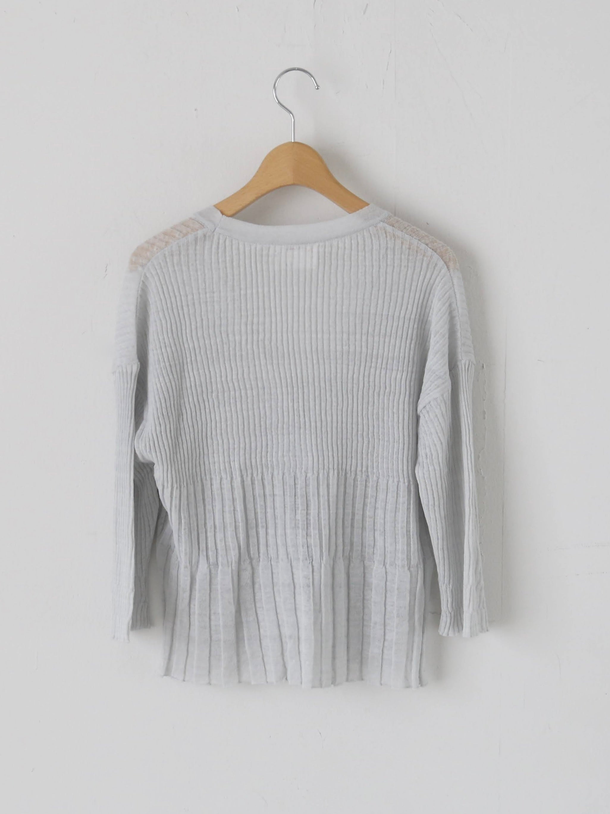 enrica リネン変形リブカーディガン [KNIT231]