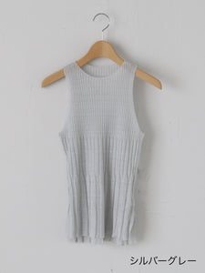 enrica リネン変形リブトップス [KNIT232]