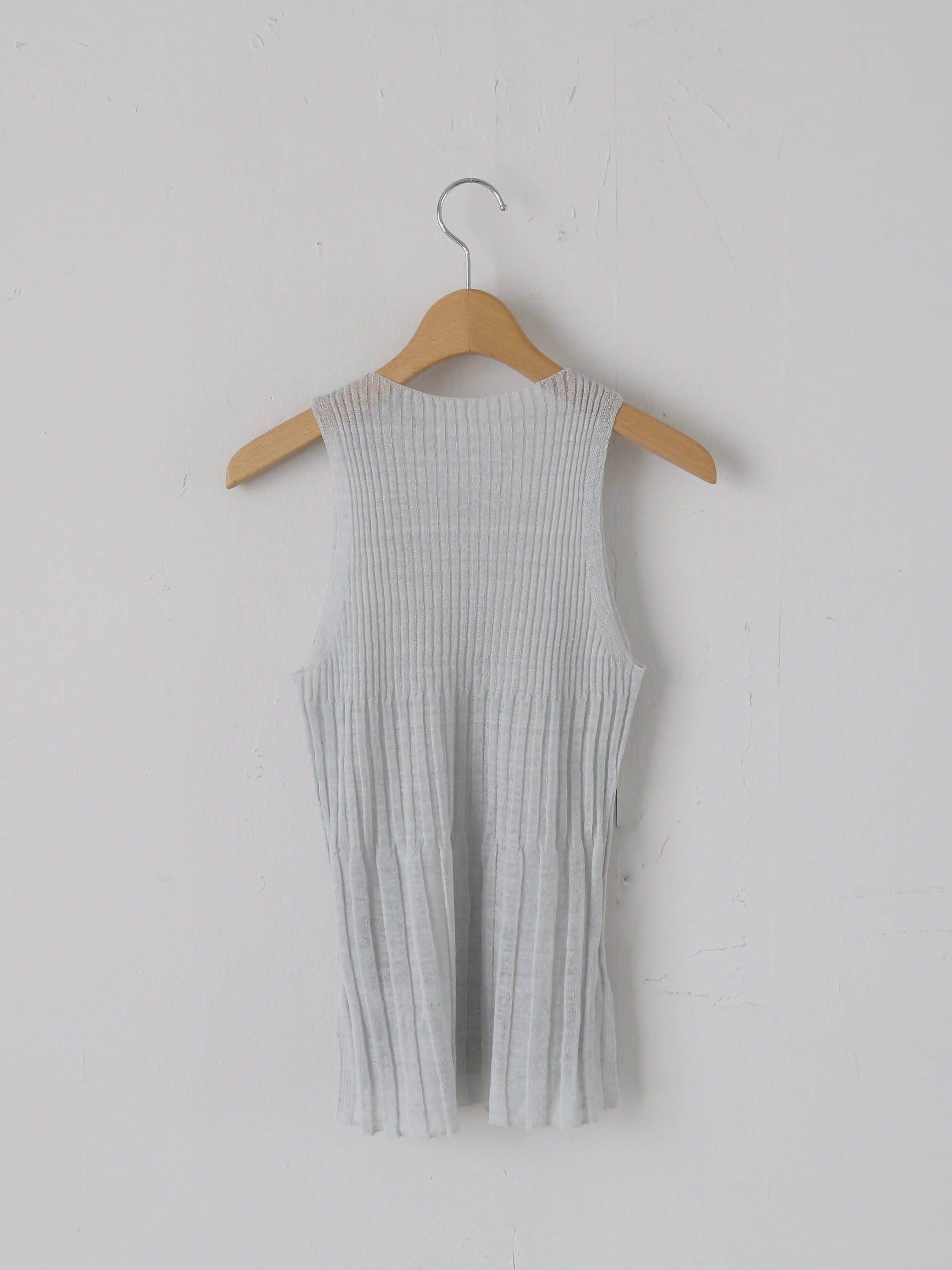 enrica リネン変形リブトップス [KNIT232]