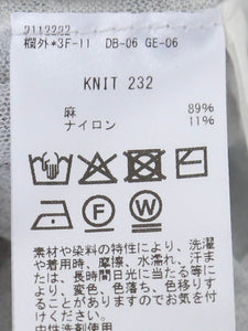 enrica リネン変形リブトップス [KNIT232]