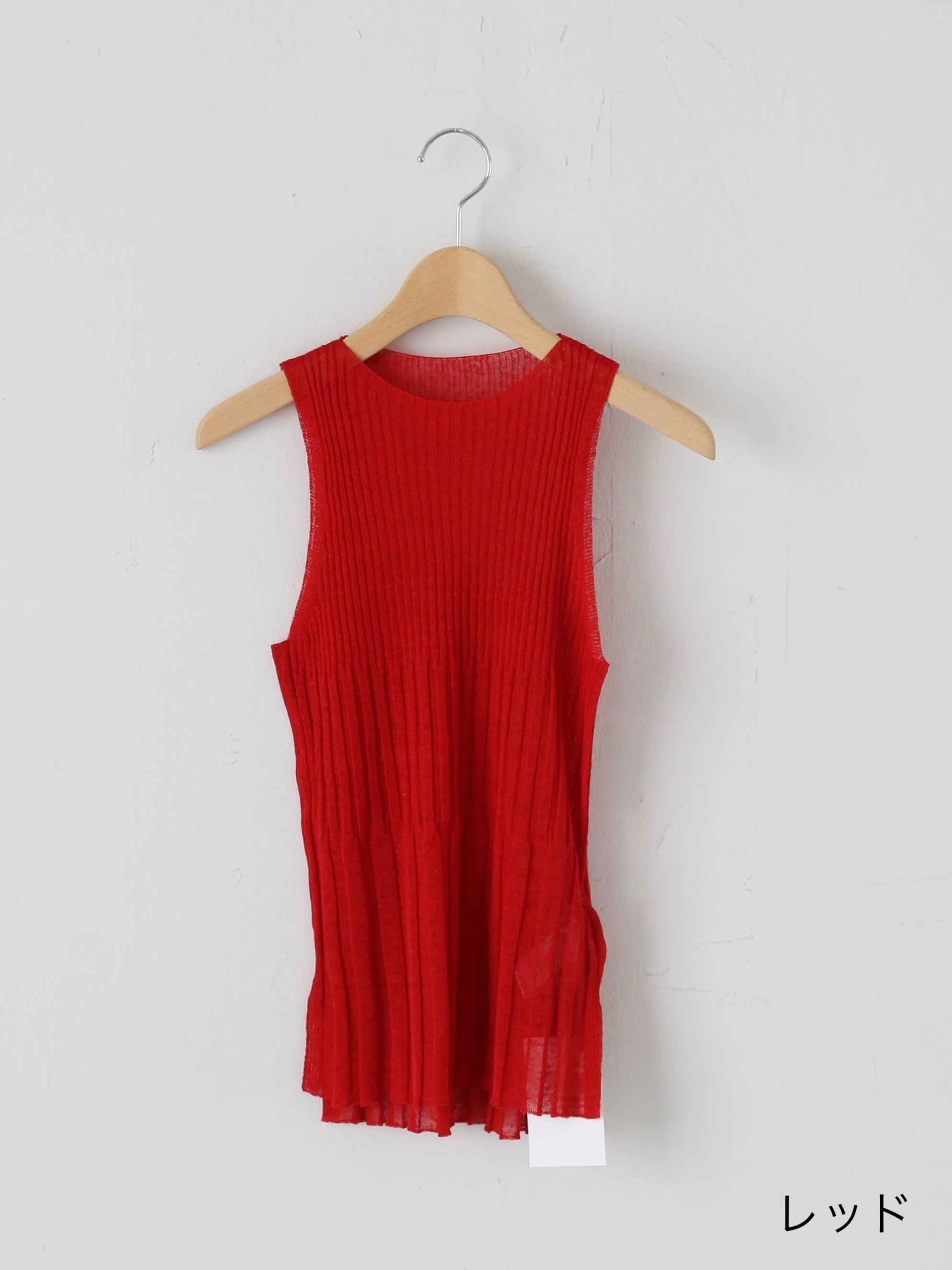 enrica リネン変形リブトップス [KNIT232]