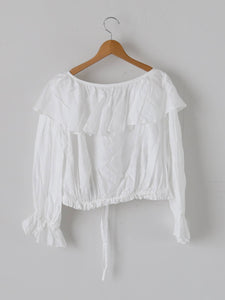 enrica コットンフリルブラウス [BLOUSE141]