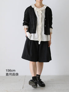 enrica リネン変形リブカーディガン [KNIT231]