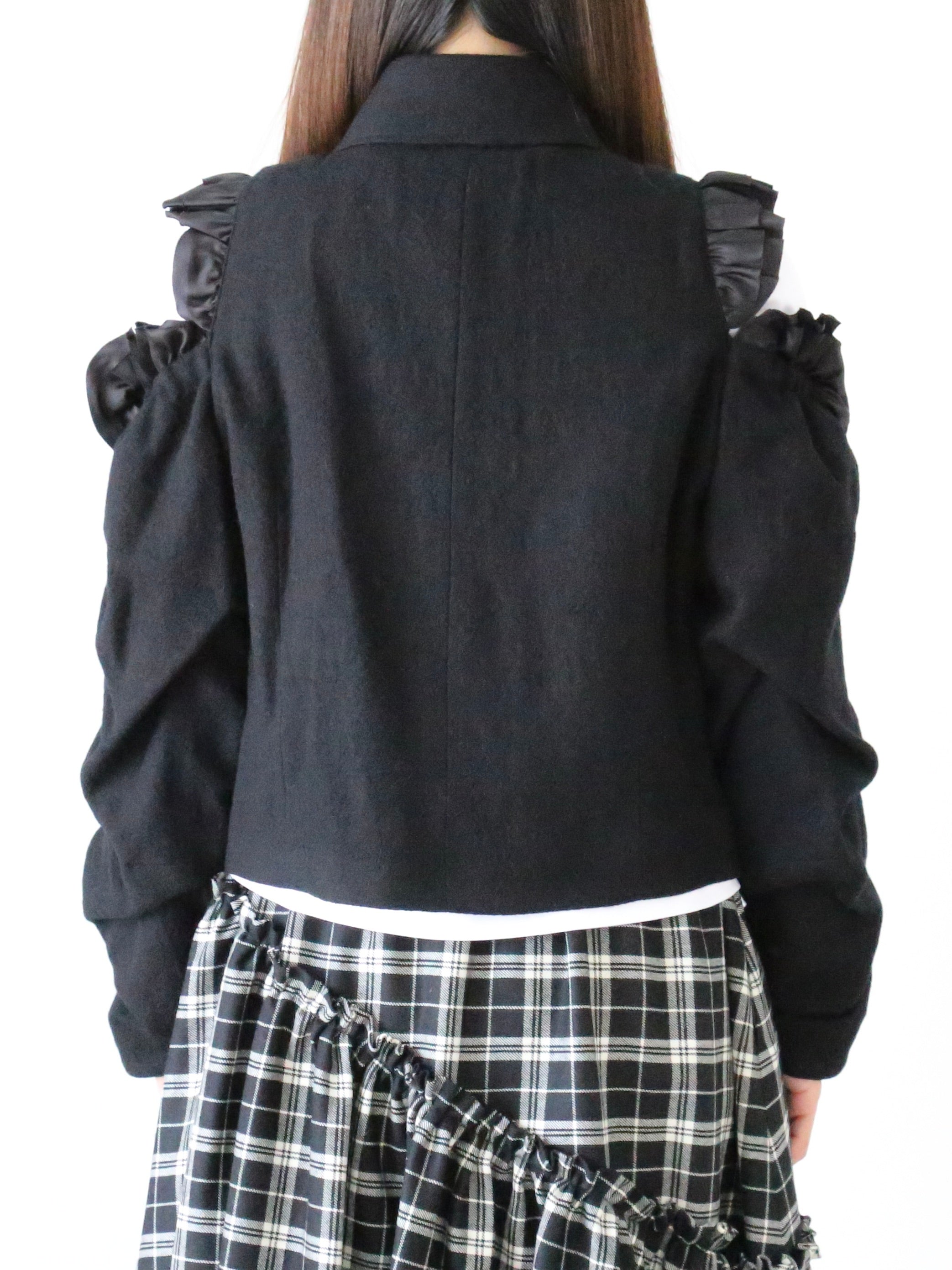 noir kei ninomiya 縮絨ウールジャケット [3N-J006-051]