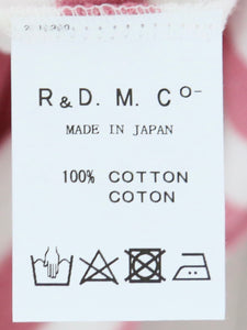 R&D.M.Co- 裏起毛ボーダークルーネックロングスリーブTシャツ [7012]