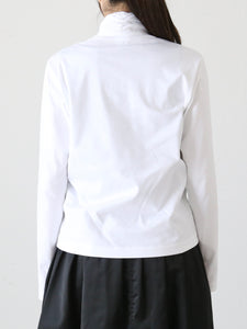 noir kei ninomiya 綿ポンチリボン長袖Tシャツ [3N-T003-051]