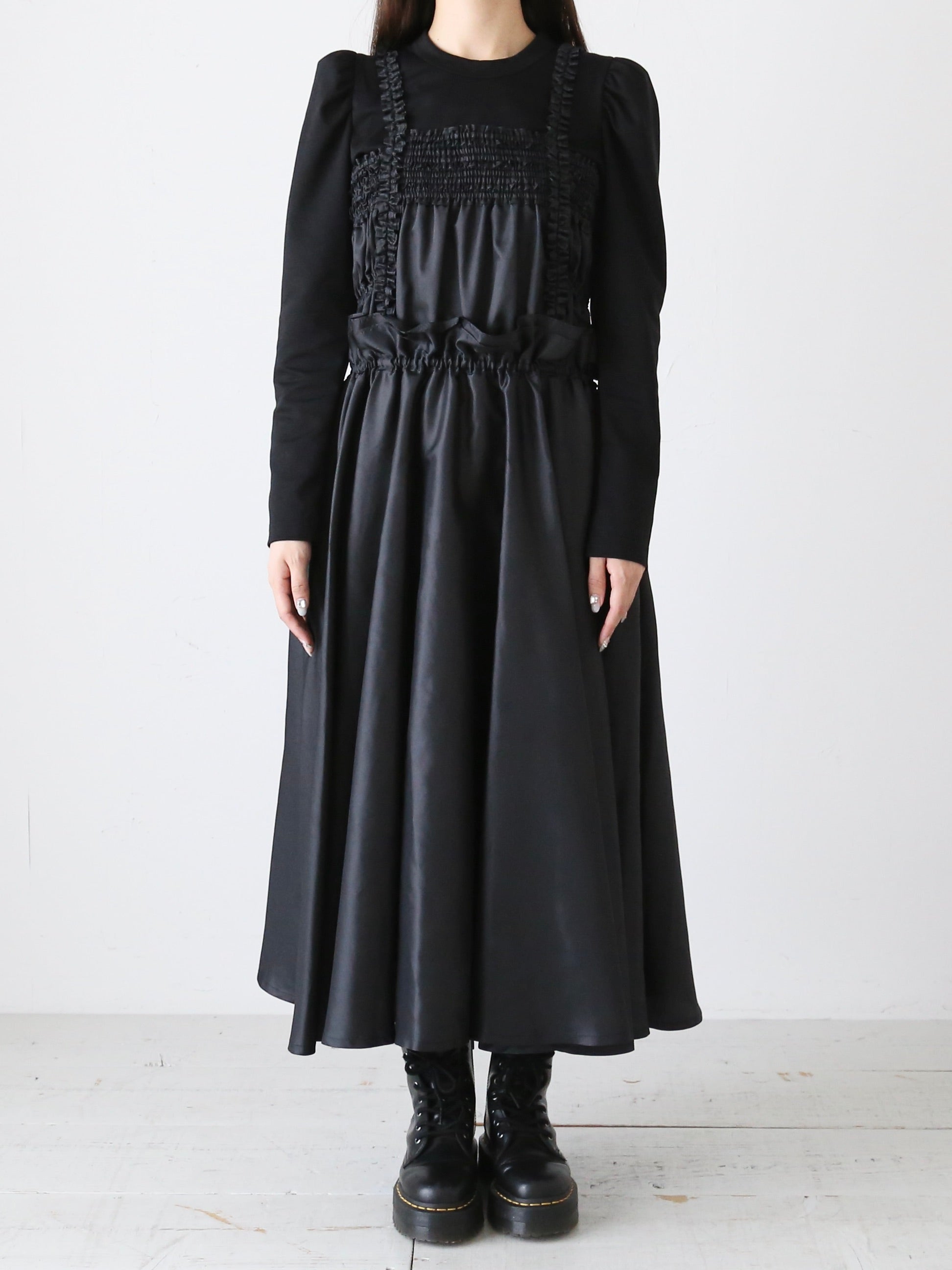 noir kei ninomiya エステルツイルワンピース [3N-O003-051]