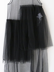 noir kei ninomiya ナイロンチュールワンピース [3N-O011-051]