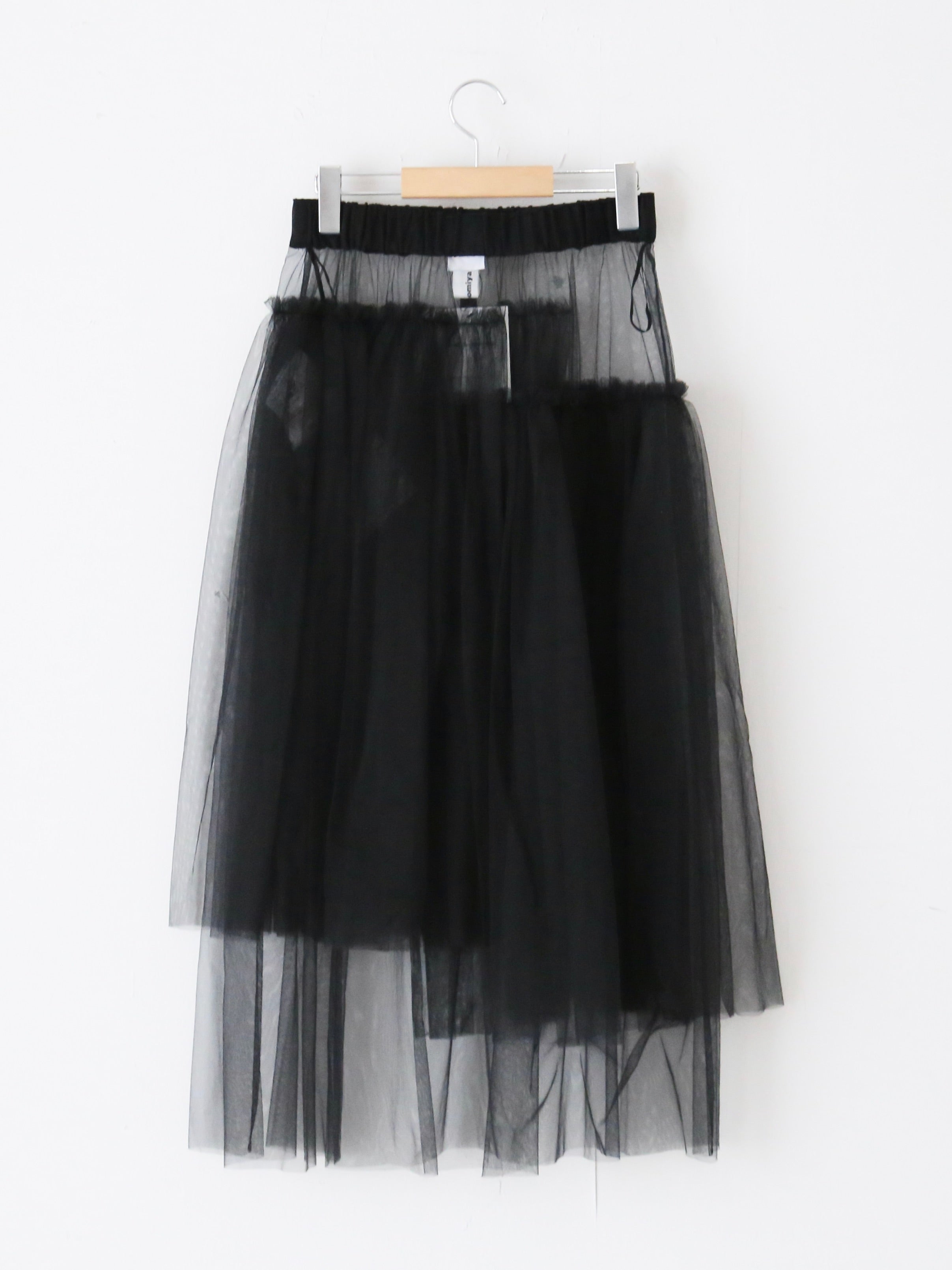 noir kei ninomiya ナイロンチュールスカート [3N-S019-051]