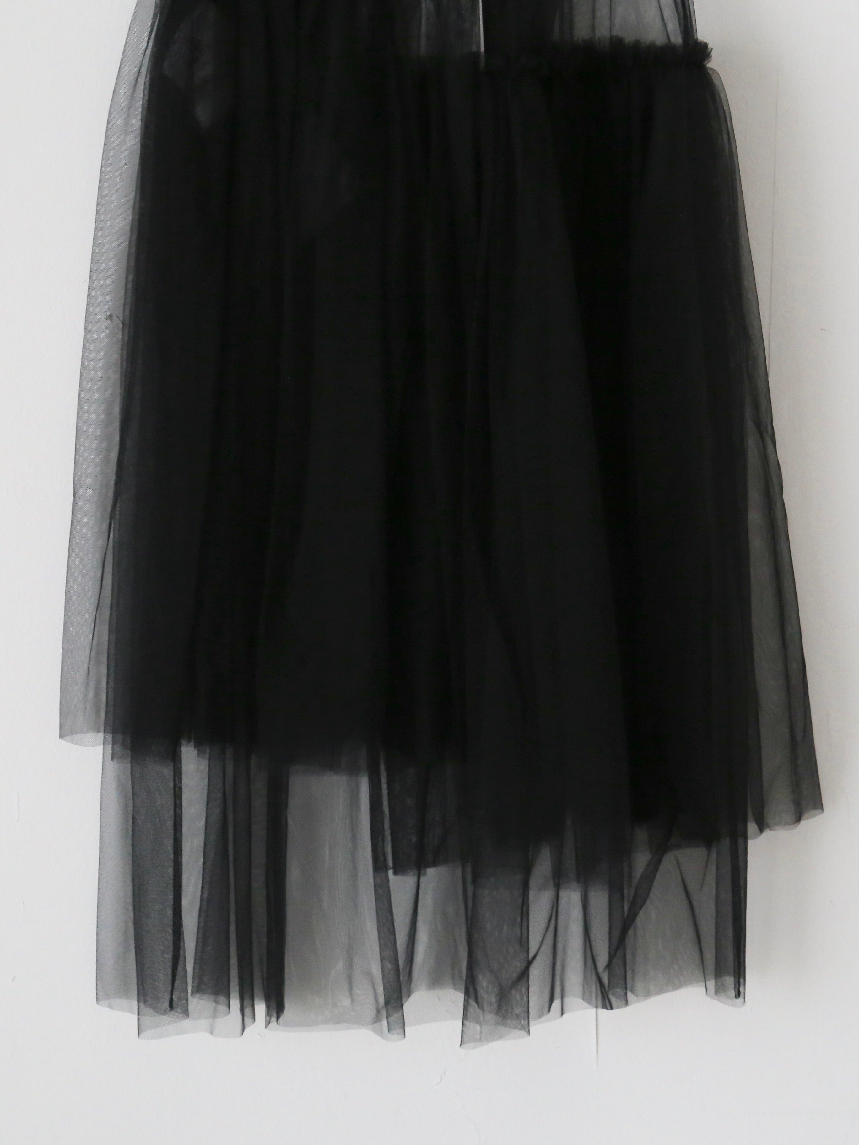 noir kei ninomiya ナイロンチュールスカート [3N-S019-051]