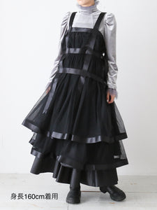 noir kei ninomiya ナイロンチュールジャンパースカート [3N-O009-051]