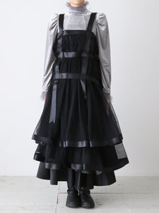 noir kei ninomiya ナイロンチュールジャンパースカート [3N-O009-051]