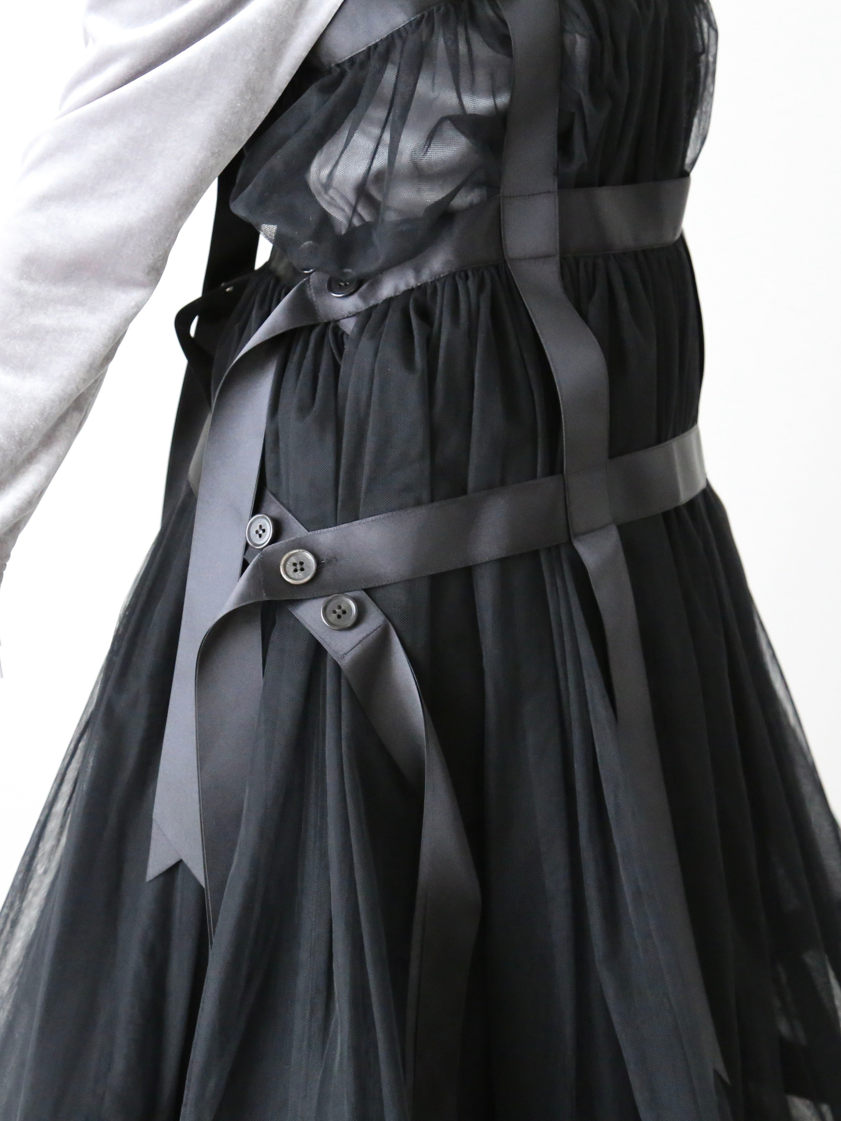 noir kei ninomiya ナイロンチュールジャンパースカート [3N-O009-051]