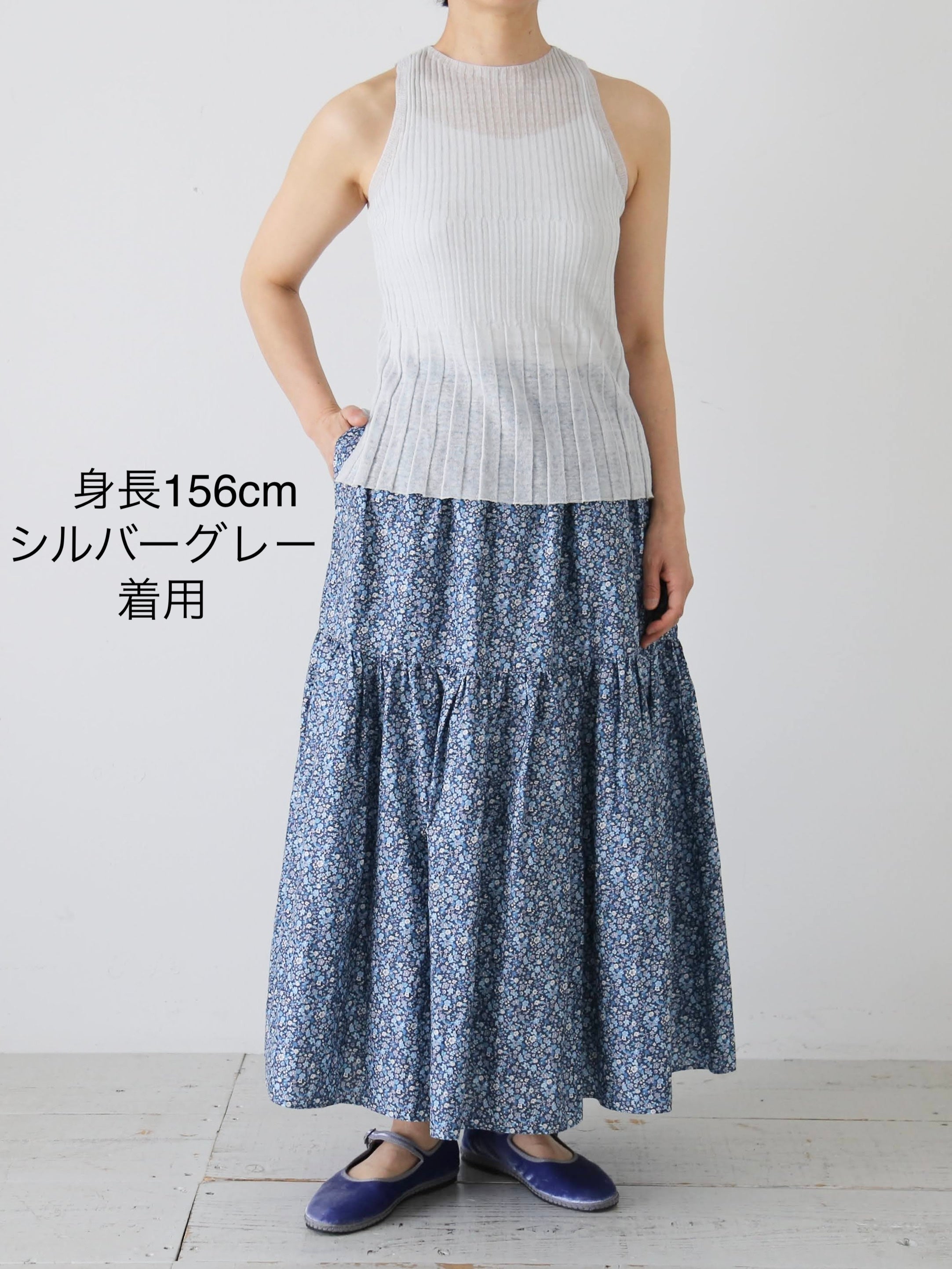 enrica リネン変形リブトップス [KNIT232]