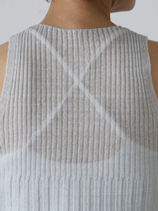 enrica リネン変形リブトップス [KNIT232]