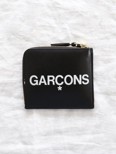 Wallet COMME des GARCONS ヒュージロゴ　ブラック