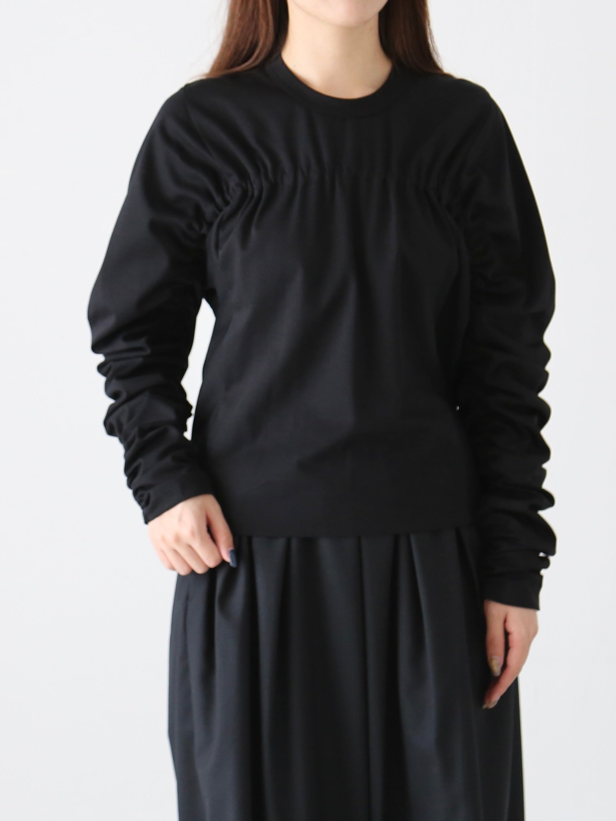 noir kei ninomiya 綿ポンチロングスリーブTシャツ [3J-T017-051] – CREER